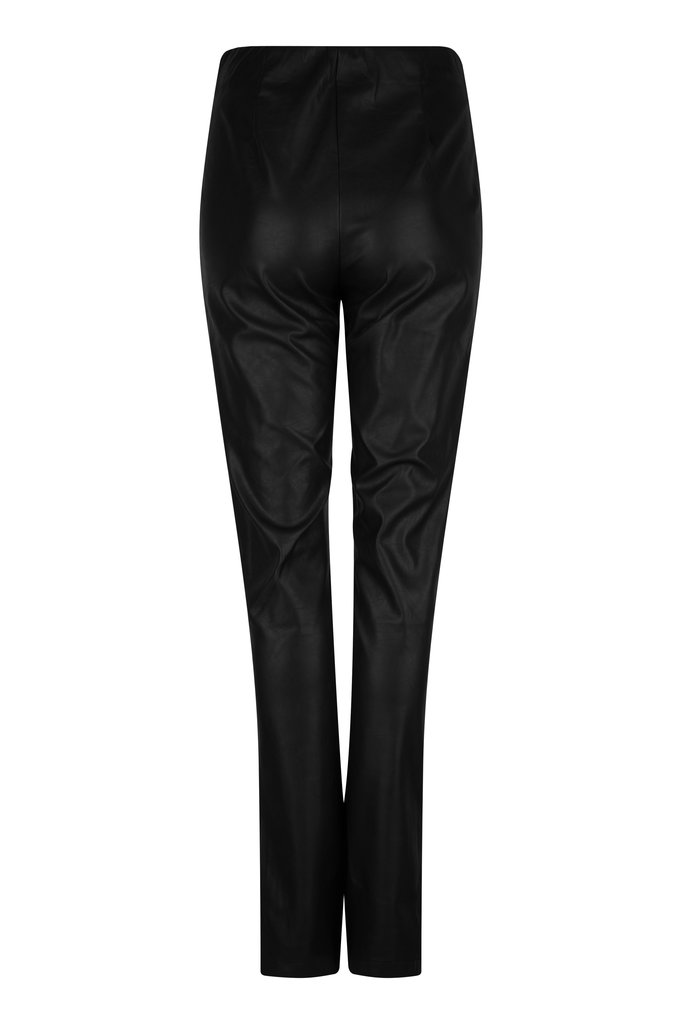 Lofty Manner Black Leather Pants Lana