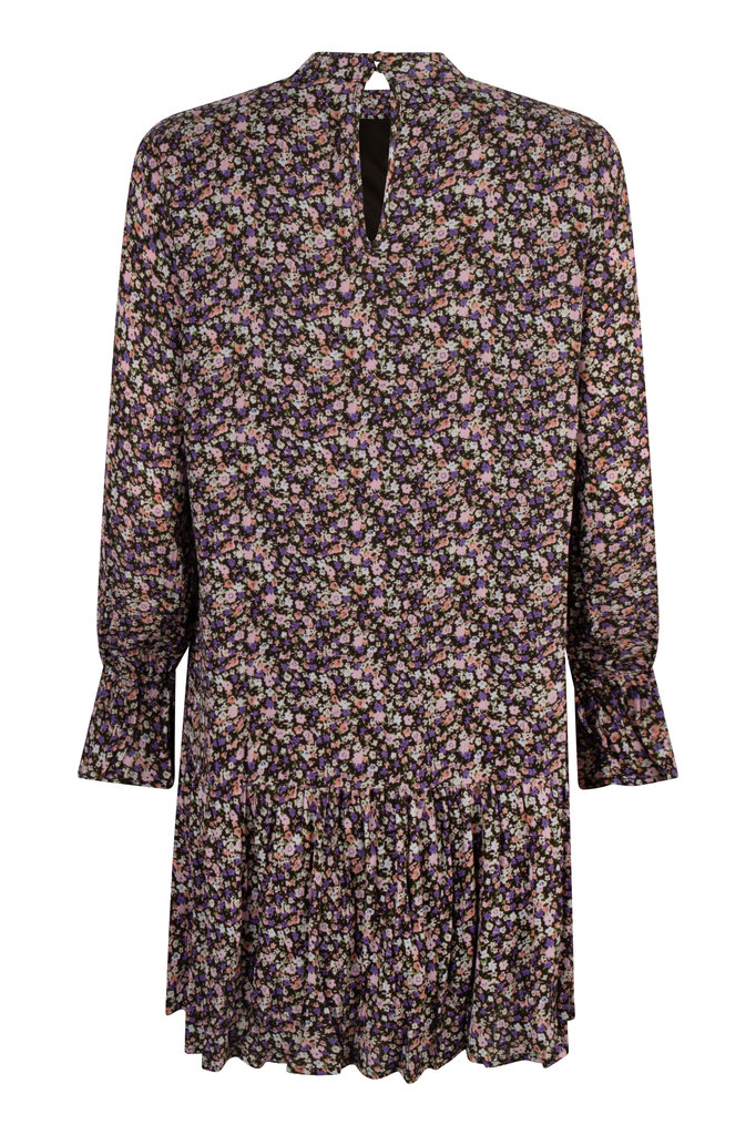 Lofty Manner Purple Floral Print Dress Nen