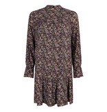 Lofty Manner Paarse Bloemenprint Jurk Nen