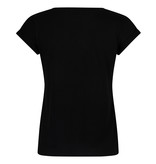 Lofty Manner Zwart T-shirt met Opdruk Rosalie