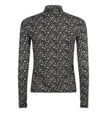 Lofty Manner Dark Floral Print Top Celine
