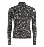 Lofty Manner Dark Floral Print Top Celine