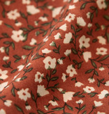 Lofty Manner Roestbruine Bloemenprint Jurk Ava