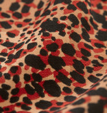 Lofty Manner Red Panther Print Maxi Skirt Evelyne