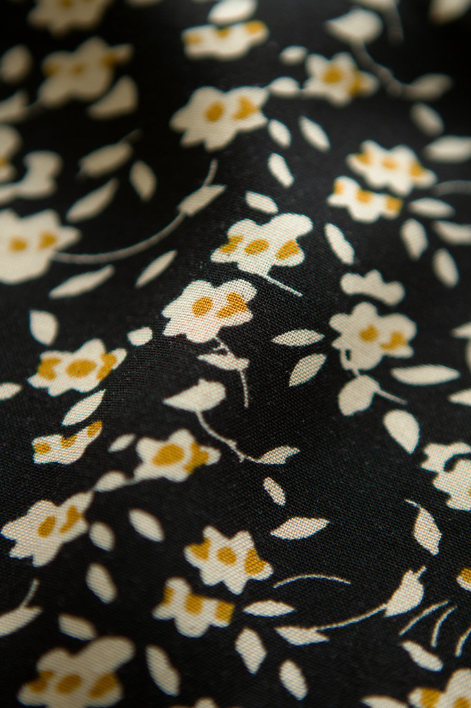 Lofty Manner Zwart Bloemenprint Rokje Marly