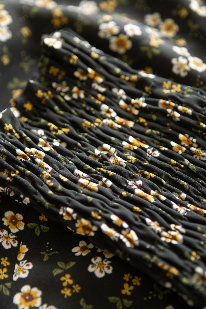 Lofty Manner Zwarte Bloemenprint Top Mayra