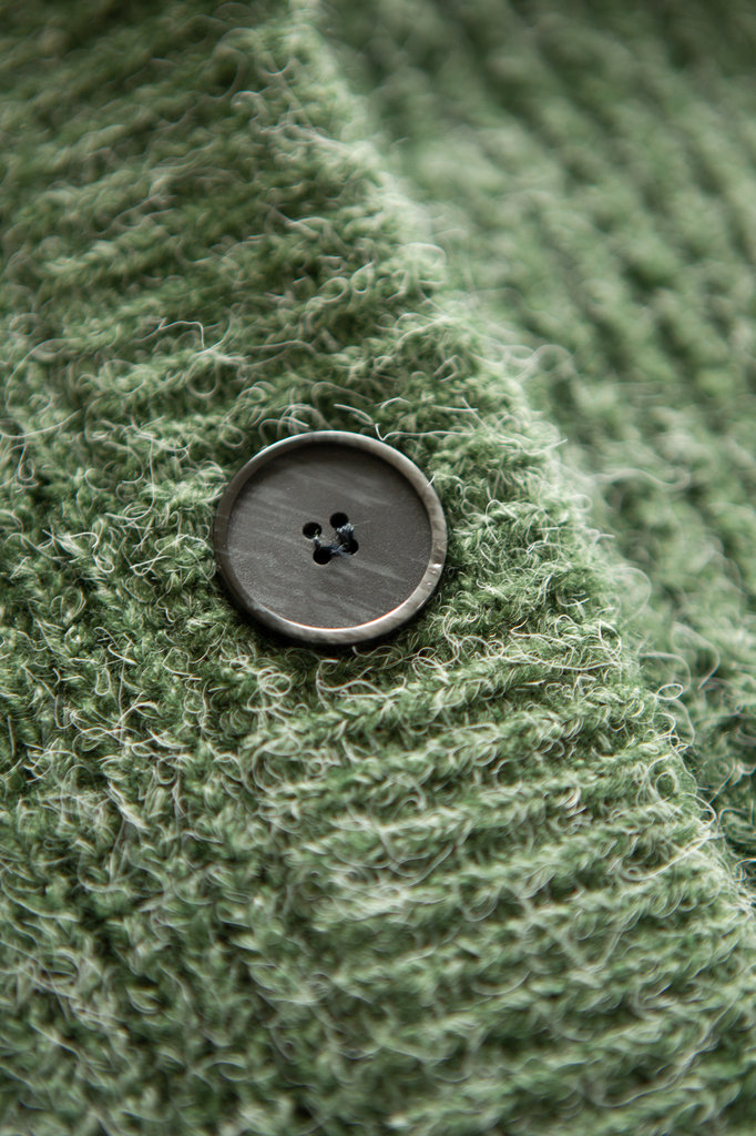 Lofty Manner Green Knitted Cardigan Daphne