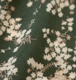 Lofty Manner Groene jurk met bloemenprint Ava