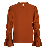 Lofty Manner Rust brown Top Annika