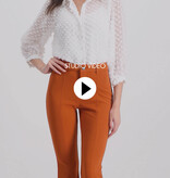 Lofty Manner Roestbruine/oranje Broek Angelina