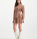 Lofty Manner Pink Floral Print Skirt Jazz