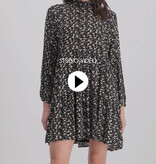 Lofty Manner Black floral print midi dress Lucia