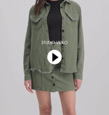 Lofty Manner Green Denim jacket Tara