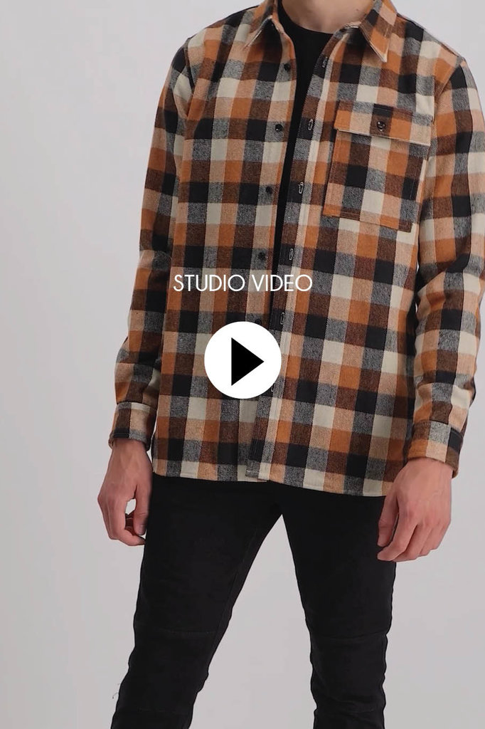 Lofty Manner Orange-black Blouse Maximo