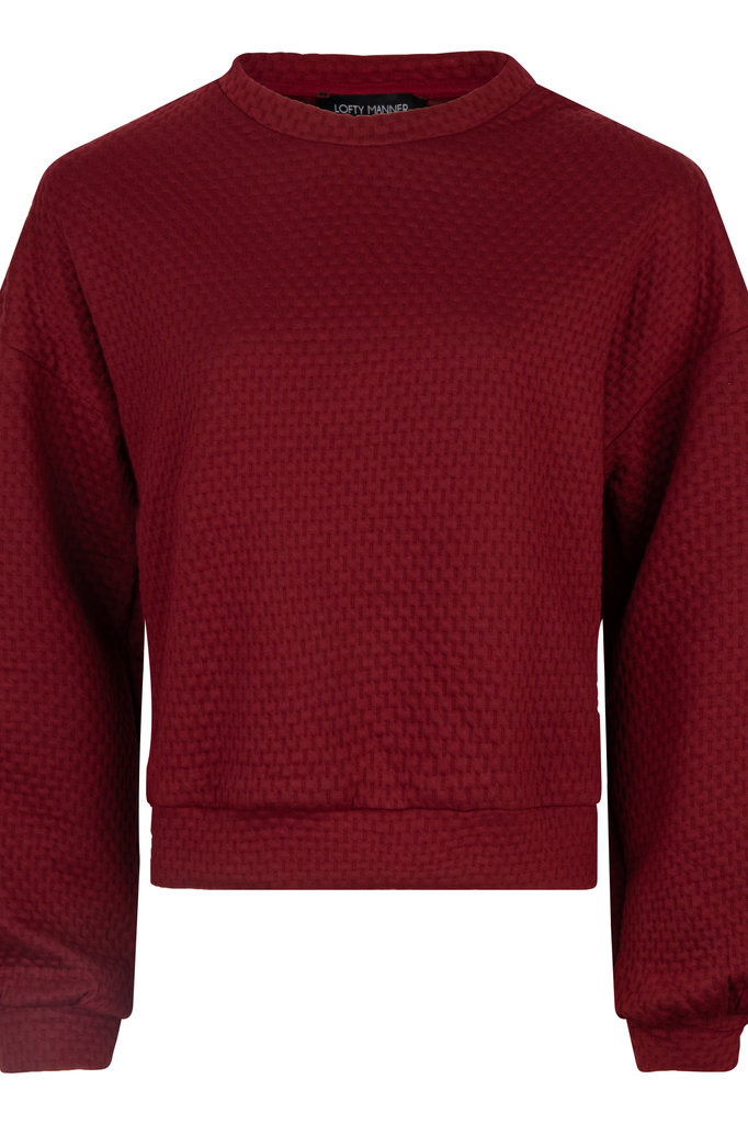 Lofty Manner Red Sweater Sanna