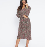 Lofty Manner Rode Bloemenprint Maxi Dress Fay