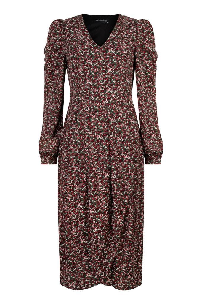 Lofty Manner Red Floral Print Maxi Dress Fay