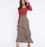 Lofty Manner Floral Print Maxi Skirt Cheryl