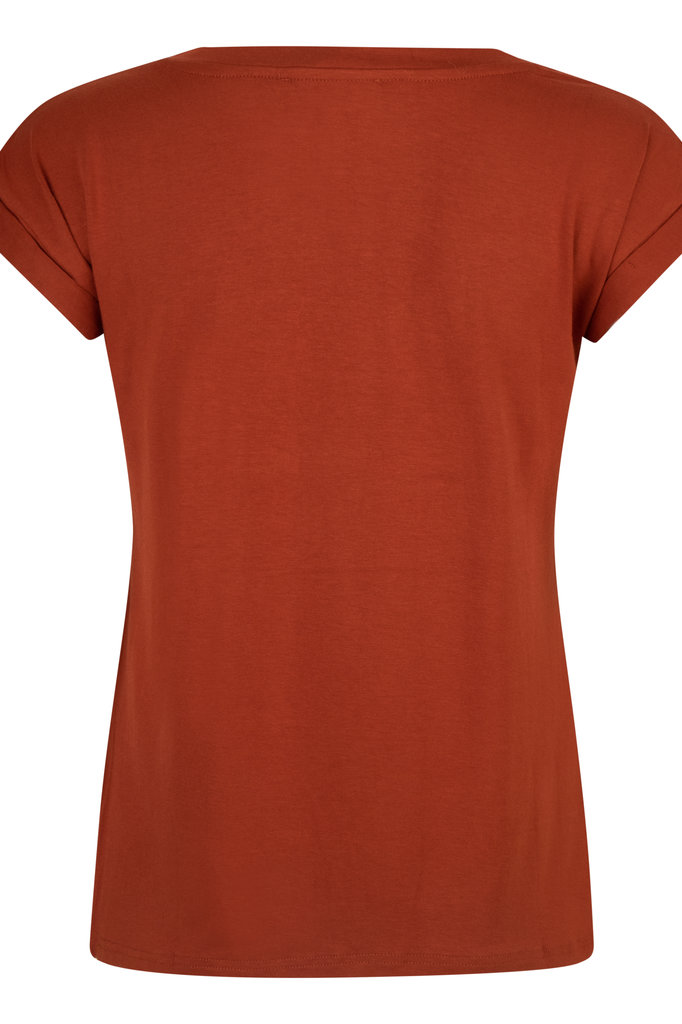 Lofty Manner Brown T-shirt With Print Rosalie