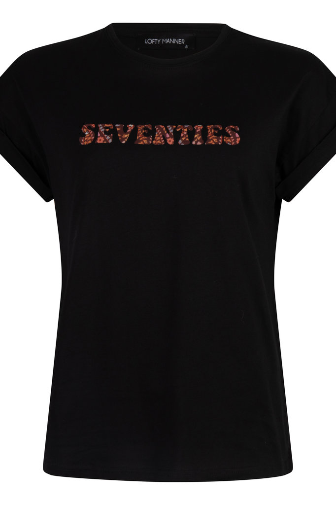 Lofty Manner Black T-Shirt Amarina