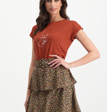 Lofty Manner Roestbruin T-shirt Zoe