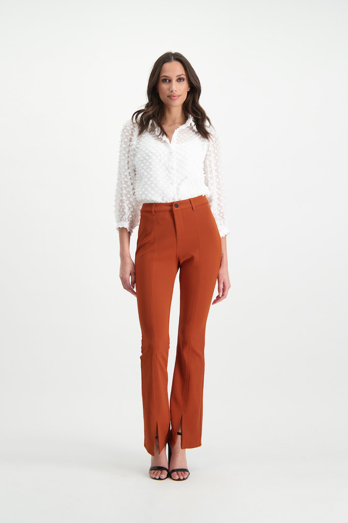 Lofty Manner Witte Pofmouwen Blouse Bowie