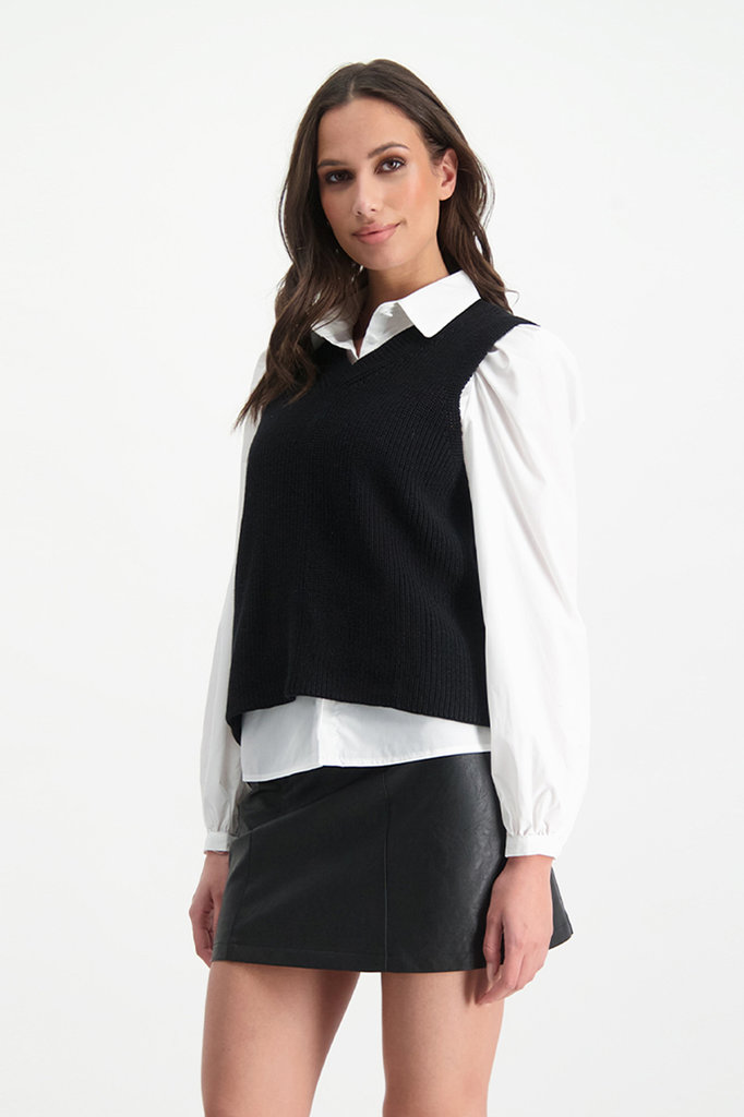 Lofty Manner Black Knitted Spencer Alice