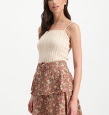 Lofty Manner Beige Knitted Camisole Jolene