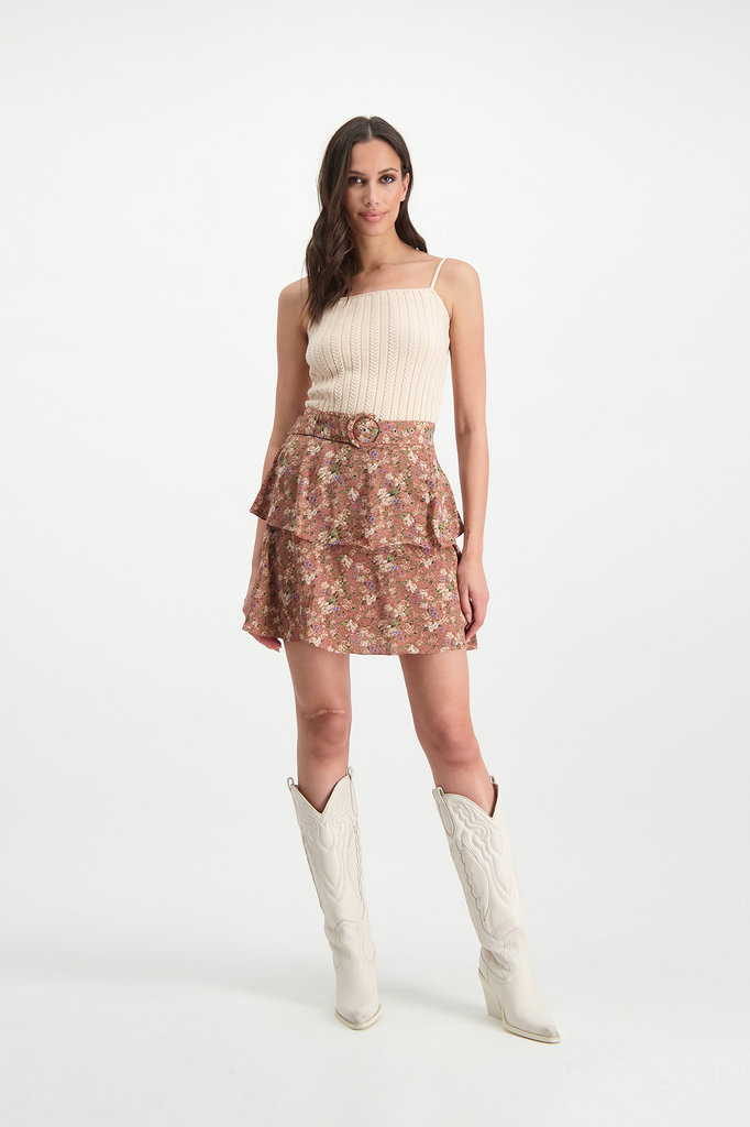 Lofty Manner Beige Knitted Camisole Jolene