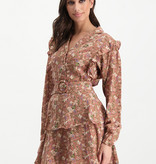 Lofty Manner Pink Floral Print Blouse Roxy