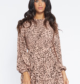 Lofty Manner Roze Panterprint Blouse Haley