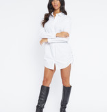 Lofty Manner White Shirt Dress Charli