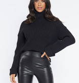 Lofty Manner Black Turtleneck Inez