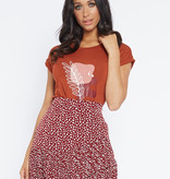 Lofty Manner Brown T-shirt With Print Rosalie