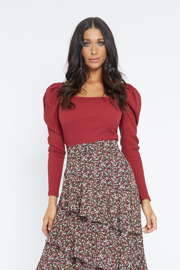 Lofty Manner Top Abigail Red