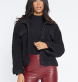 Lofty Manner Black Faux Fur Coat Yuna