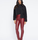 Lofty Manner Black Faux Fur Coat Yuna
