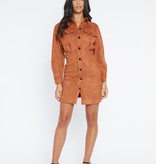 Lofty Manner Brown Midi Dress Bodine