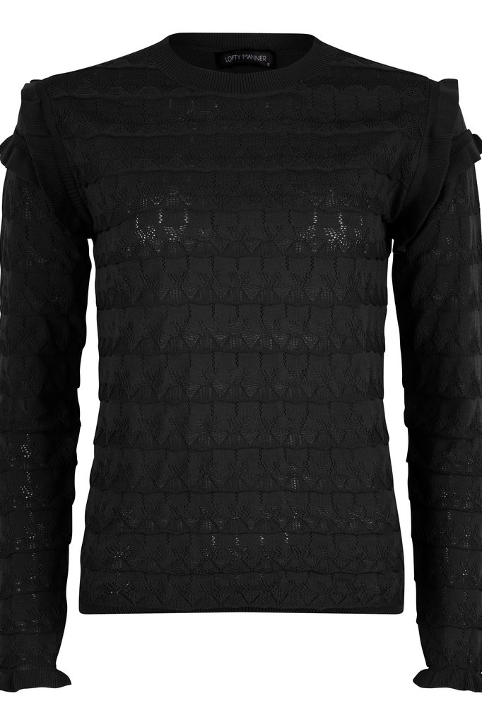Lofty Manner Black Sweater Regina