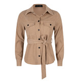 Lofty Manner Beige Blouse Julia