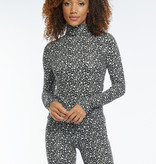 Lofty Manner Dark Floral Print Top Celine