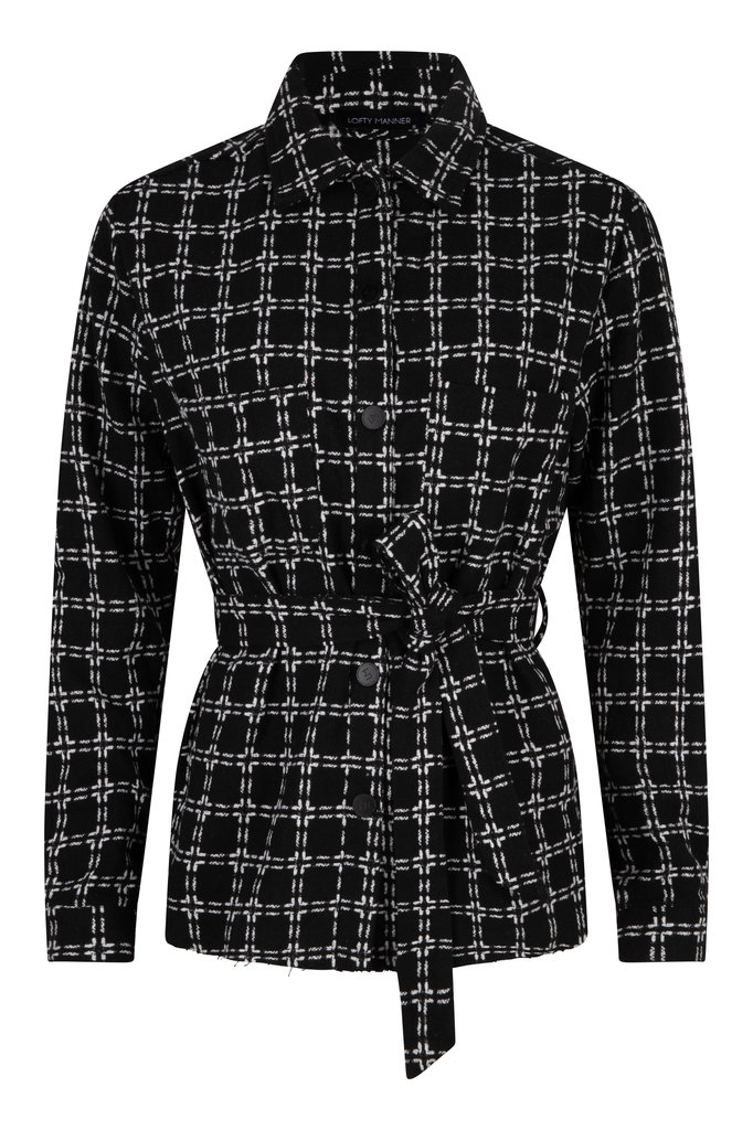 Lofty Manner Black Blouse Jacket Nela