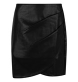 Lofty Manner Black Leather Skirt Noor