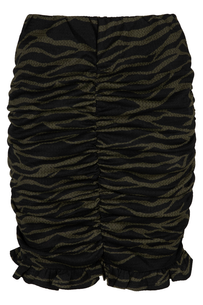 Green Zebra Print Skirt fallon Lofty Manner