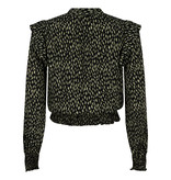 Lofty Manner Blouse Janice Green Black