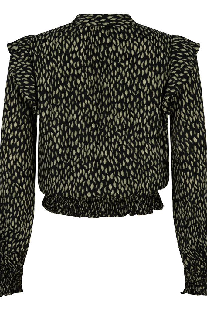 Lofty Manner Blouse Janice Green Black