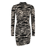 Lofty Manner Dress Kim Black White Zebra