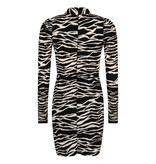 Lofty Manner Dress Kim Black White Zebra