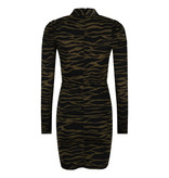 Lofty Manner Groene Zebraprint Jurk Kim