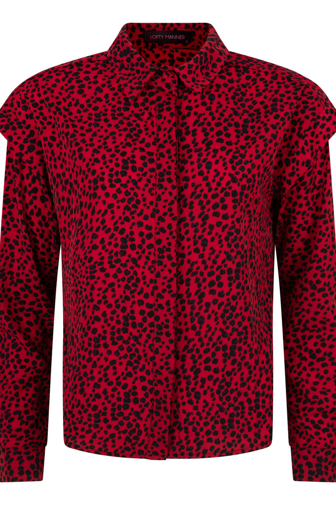 Lofty Manner Red Blouse Sia